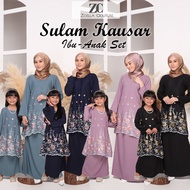 BAJU KURUNG SULAM KAUSAR 2022 IBU ANAK SEDONDON BAJU KURUNG MODEN BY ZOELLA COUTURE BAJU KURUNG MODEN BAJU RAYA 2022