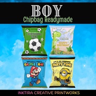 [READYMADE] Party Chip Bag / Goodies Gift Bag / Birthday Goodies Pack | Theme Boy