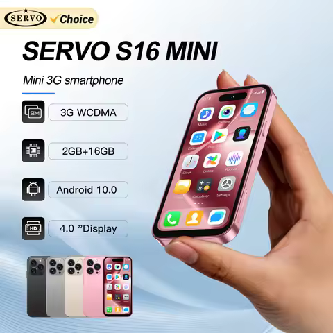2025 NEW SERVO S16 Mini Small Smartphone 4.0" Display Android 10.0 WCDMA Dual SIM Card 2000mAh Play 