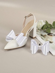 新款時尚蝴蝶結鞋花，輕巧簡單的鞋飾配件，花朵鞋裝飾，適用於女裝