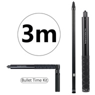 ❤Fast Delivery❤3m Carbon Fiber Invisible Selfie Stick Bullet Time Rotating Handle Tripod for Insta360 One X3 X2 One R GoPro 12 Max Accessories