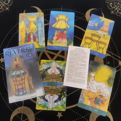 12x7cm Reeverse Scale Tarot High Quality Divination Board Games Party Entertainment Games Card Game 