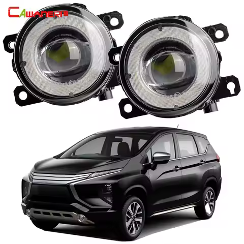 2 Pieces Car H11 LED Fog Light Angel Eye Daytime Running Lamp DRL 30W For Mitsubishi Xpander 2017 20