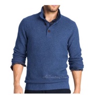G.H BASS & CO Sweater Mens Long Sleeve Dusty Blue Knit L