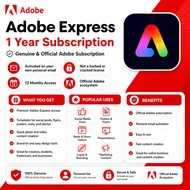 Adobe Express 1 Year Subscription | Genuine & Official Adobe Subscription | Personal Email Activatio