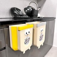 Hanging Trash Can, Shatterproof Silicone Kitchen Trash Can, Hanging Trash Bin