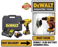DEWALT DCD716C2K Cordless Hammer Drill 10.8V Battery Concrete Drill Set