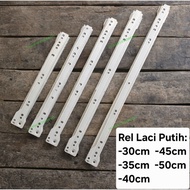 White Drawer Rail 30/35/40/45/50cm