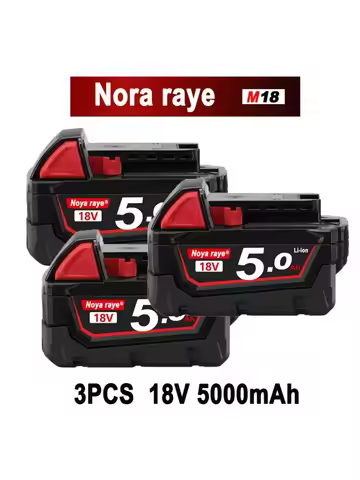 Original For Milwaukee Batteries M18B5 XC Lithium Battery 18V 5000mAh/6000mAh battery charger For Mi