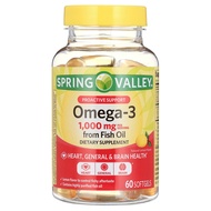 SPRING VALLEY OMEGA 3 1000MG – DẦU CÁ HỖ TRỢ TIM MẠCH NÃO BỘ & MẮT KHỎE MẠNH