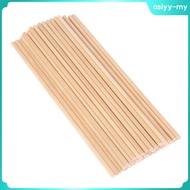 [Fitness] 50Pcs Wooden Pieces Wood Sticks Dowels Rod Round Shaped Unfinished Wood is Easy to Paint, Stain, Embellish for Art Craft Project, Natural