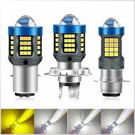 Motorcycle Led Headlight/H4/P15D/BA20D Bright And Clear Two-Color Light/Yellow And White/Projector L