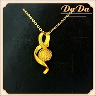 สร้อยคอทองคําอิตาลี 18k (AU750) จี้ริบบิ้นทองคําแท้ 98.2% น้ําหนัก 2.2g ทอง แท้ หลุด จำนำ