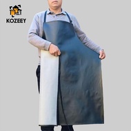 KOZEEY Waterproof Apron Industrial Work Apron Oil Resistant Lightweight PVC Heavy Duty