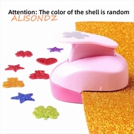 ALISONDZ Flower Furador, Random Color 7*6*4cm DIY Paper Cut Puncher, Punches Maker Labor Saving Crea