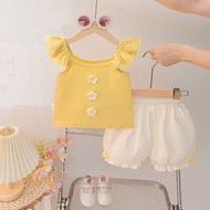 Live Supply 2026 Baby Girl Sweet Summer Set Children Casual Sling Two-Piece Set 2026.7.19z0910a1