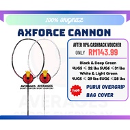 【100% Original】Axforce Cannon Offensive Badminton Unstrung Racket 雷霆小钢炮 【FREE GRIP & BAG COVER】