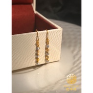 Beaded Bar Earrings Gold 916 Anting-Anting Cangkuk Manik Bar Emas 916 千秋串珠耳饰 YHH