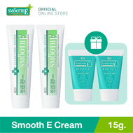 Smooth E Cream 15g. x2 ฟรี! Smooth E Babyface Foam 1Oz. x2 ครีมเวชสำอางลดเลือนริ้วรอย รอยแผลเป็น จุด