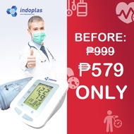 Indoplas BP105 USB Powered Automatic Blood Pressure Monitor, Easy to use Heart Rate Meter, Authentic Digital Upper Arm Sphygmomanometer, Accurate Oscillometric Method, Systolic &amp; Diastolic with Pulse display, BP, FREE Battery, Calibrated