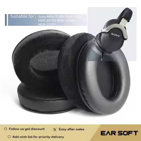 Earsoft Replacement Ear Pads Cushions for Sony MDR-Z1000 MDR-7520 MDR-ZX700 MDR-ZX500 MDR-ZX701 Head
