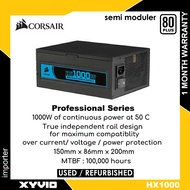 CORSAIR HX Series HX1000 1000watt 80+ Platinum UK Version Semi with Fully Modular PSU Power Supply 1