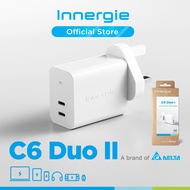 Innergie 67W C6 Duo II Professional Dual USB-C PD GAn Charger Type C Fast Charging Power Delivery