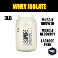Isopure Zero Carb Protein Powder Unflavoured 3LB with Free Creatine Sachets