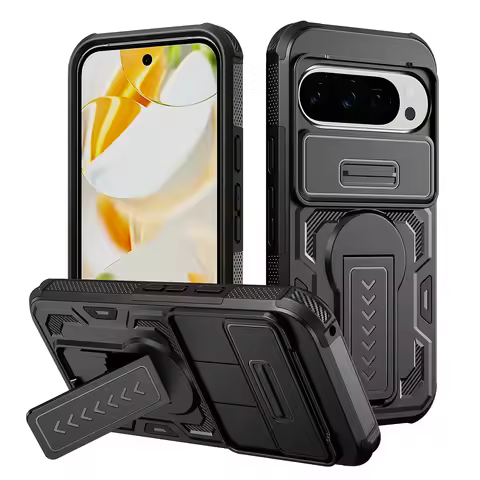 Case for Google Pixel 10 Pro XL 9 Pixel9 Pixel10 Shockproof Covers Accessories Armor Slide Lens Case