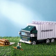 Starbucks 星巴克 貨櫃車咖啡捲心酥禮盒 "全新“ 完整盒裝 盒況極佳 無捲心酥 玩具車 貨櫃車玩具