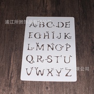 Template drawing/เทมเพลต/แม่แบบตัวอักษรภาษาอังกฤษและตัวเลข A4