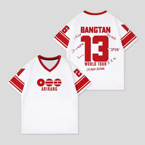 2026 BTS World Tour “ARIRANG” Jersey T-shirt Men's and Women's fan gifts Breathable and comfortable 