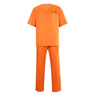hot toys | Prisoner Costume Men Jail Jumpsuit Costume Adult Inmate Costume Orange Prisoner Jumpsuit