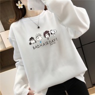 [AMYGO] Sweatshirts Women Oversized  Sweatshirt Woman Oversized Plus Size Lengan Panjang Muslimah Baju Perempuan Crop Top Korean Style