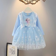 ALENA Elsa Dress For Girls Dress For Kids Girls Princess Dress For Kids Girl Gown For Kids Girl Girl