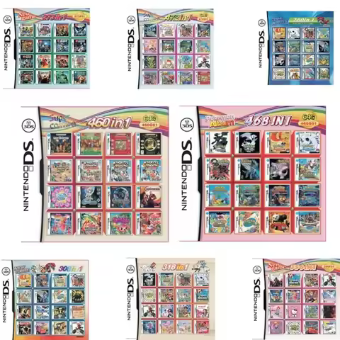 3DS NDS Game Card Combined Card 510 In 1 NDS Combined Card NDS Cassette 482 IN1 208 500 pokemon poke