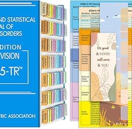 DSM-5-TR Index Tabs, 2022 Coded and Laminated DSM-V TR Tabs, Including 94 and 6 Blank Ones, with Ali