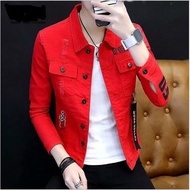 S-3XL Jaket Denim 2024 Lelaki Hip Hop Pakaian Santai Jaket Jeans untuk Lelaki Jaket Denim Satu Kanci