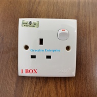 MIND 13AMP SWITCH SOCKET OUTLET 2K131 (10PCS X 1 BOX)