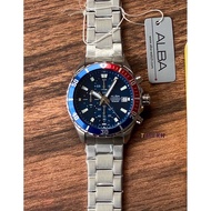 100% Original ALBA Active Chronograph Stainless Steel Watch AM3801X