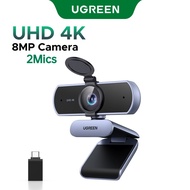 Ugreen 2K/1080P Webcam for PC Ultra HD 1080P 60FPS, with microphone, Security case, 70 Fov, PDAF Aut