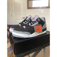 Air Jordan 3 Retro og black cement Nike logo AJ3 basketball shoes 854262-001