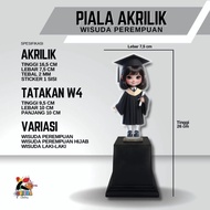 Piala Akrilik Wisuda Sekolah SD TK PAUD Anak Plakat Tropi Hadiah