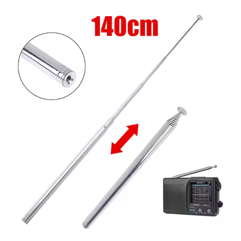 Hot 1Pcs 140 cm 10 Section Telescopic Antenna FM AM Aadio