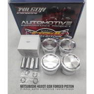 Wilson Engineering Forged Piston Kit Mitsubishi 4G93T GSR Turbo 82MM 82.5MM