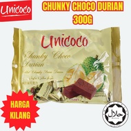 🍫 Unicoco Chunky Choco Durian 300g – Malaysian Premium Durian Chocolate Bites