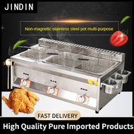 JINDIN Deep Fryer Stainless Deep Fryer Gas Type Heavy Duty Fryer Stainless Gas Type Fries Deep Fryer Commercial Professional Fryer Best Products For Street Entrepreneurship