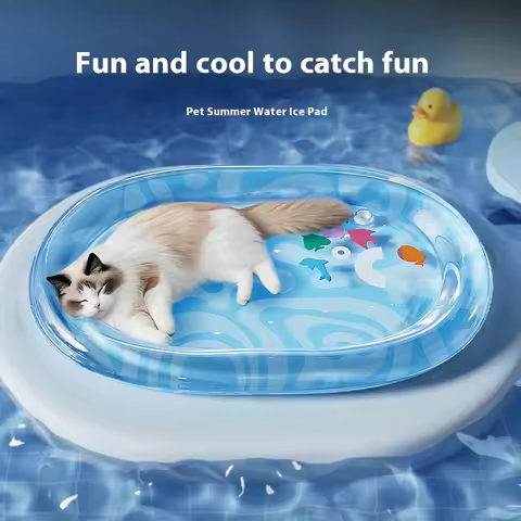 Cat Water Mattress Pet Water Mattress Large Dog Summer Inflatable Water Ice Pad Thick Cool Dog House