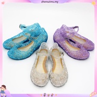 Baju Baby Girl Frozen 2 Elsa Anna Princess Shoes Kids Girls Crystal Jelly Sandals Princess Elsa Role