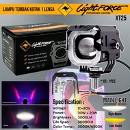 Lampu Tembak Mini Kotak d2 V3 laser devil eye angel eye de ae Lensa Senja Biru Merah Dan Cahaya Utam